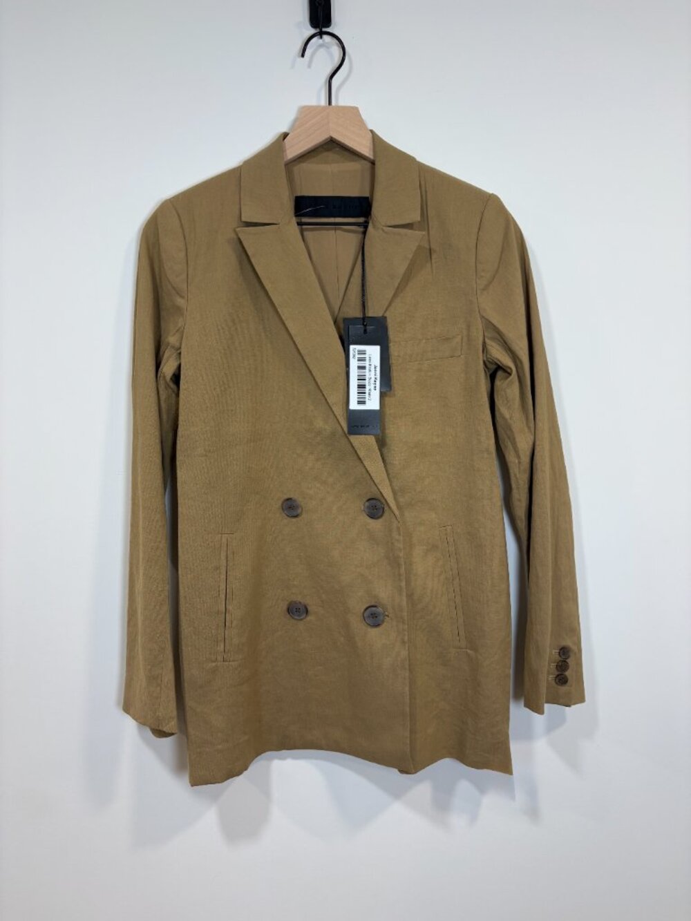 NWT 🌟 JENNI KAYNE 🌟 LINEN KEATON BLAZER KHAKI SZ 2 - Picture 11 of 11